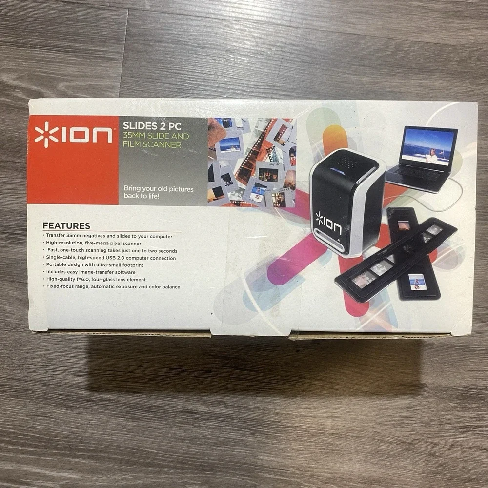ION Slides 2 PC 35mm Slide and‎ Film Scanner New In Box